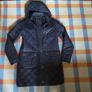 Women’s BARBOUR Navy Jenkins Quilt Jacket US 4